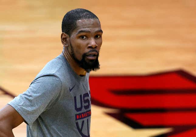 Kevin Durant and Team USA are looking shaky.