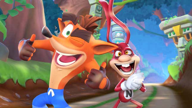 Image for article titled The Noid Is Back To [Checks Notes] Fight Crash Bandicoot and Self-Driving Cars