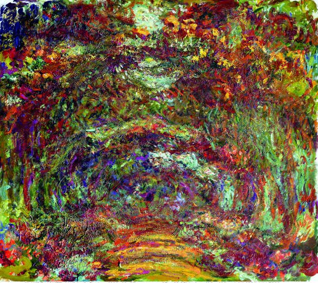 Claude Monet, “L’Allée de Rosiers, 1920-1922”