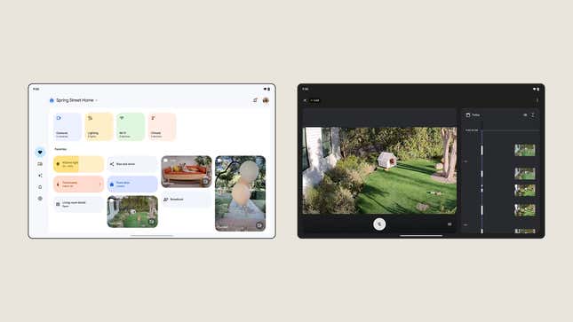 A rendering of the new Google Home app