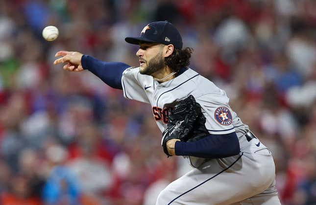 Astros P Lance McCullers Jr.'s ALCS start pushed back after injuring elbow  during champagne celebration