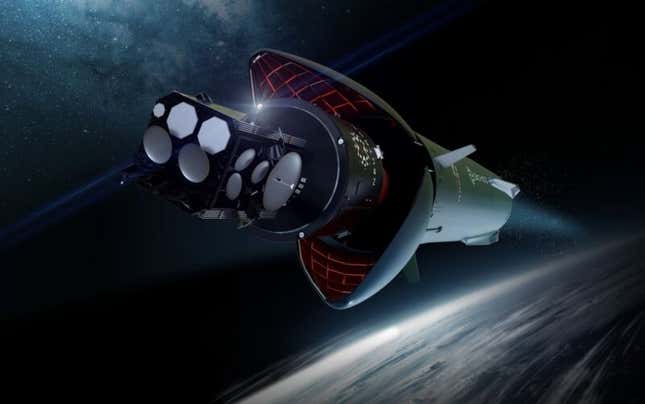 Conceptual image showing Neutron delivering its payload to space. Image: Rocket Lab