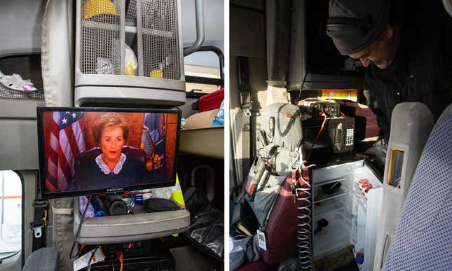 Image for article titled How truckers make a home on the road