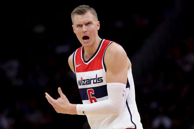 Kristaps Porziņģis has only appeared in 10 of Washington’s 19 games since being traded.
