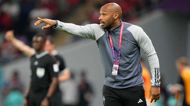 Thierry Henry served as an assistant for Belgium during the World Cup