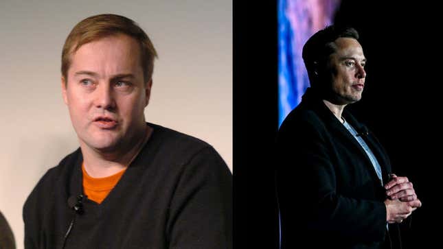 Jason Calacanis, inversor en tecnología y podcaster (izquierda) y Elon Musk
