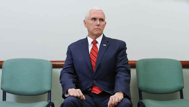 Image for article titled Pence Visits Conversion Therapist For Routine Gay-Preventative Checkup