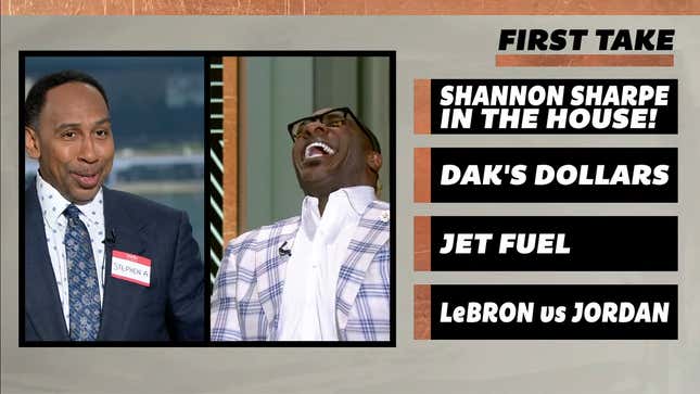 At least Shannon Sharpe could laugh about it