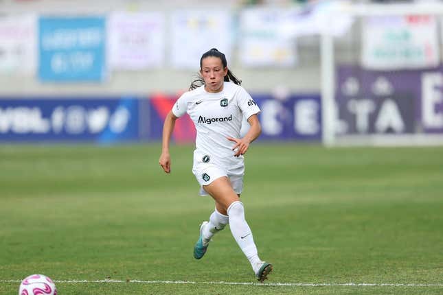 Brazil defender Bruninha (3), pictured in NWSL action with Gotham FC, and Marta (France) are Group F players to watch.