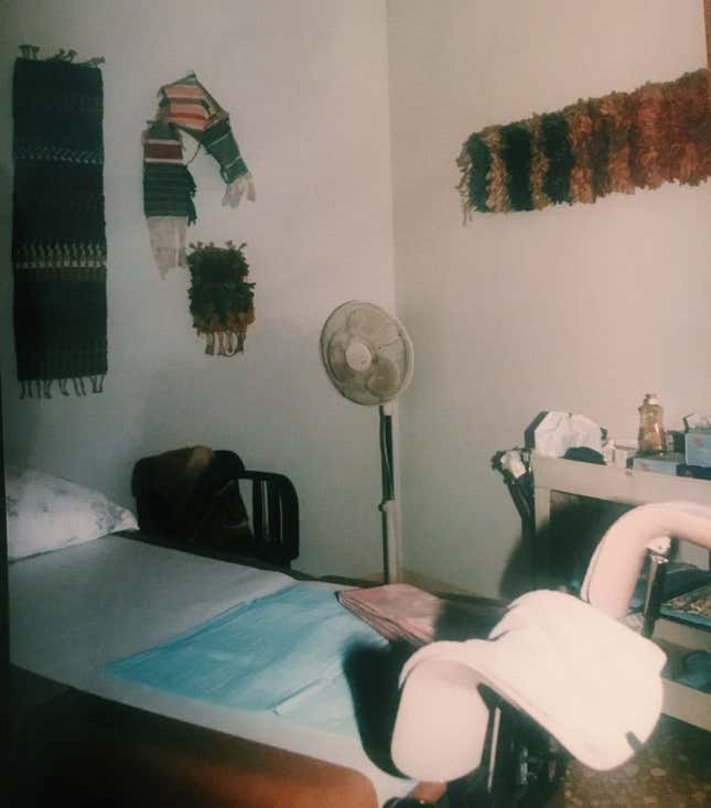 An examination room at the Center for Choice.