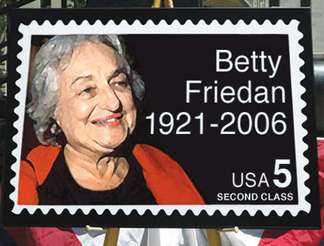 Image for article titled Betty Friedan Honored With Second-Class Postage Stamp