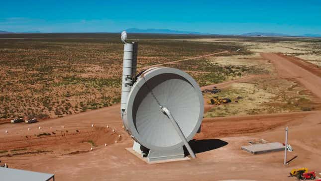 SpinLaunch’s suborbital accelerator it’s using for testing is a one-third scale version of the system it wants to build for commercial space launches, but still stands 165-feet tall, which is taller than the Statue of Liberty. (The statue not including its taller pedestal.)