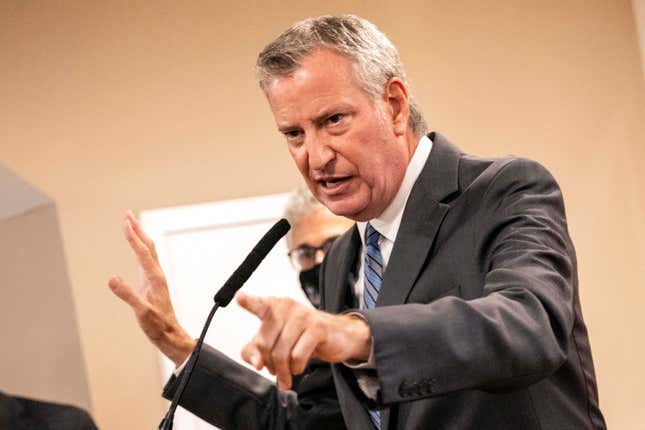 Image for article titled [UPDATED] Former New York Mayor Bill De Blasio Considers Making A Run For Congress
