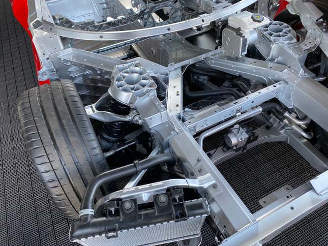 Image for article titled How The 2020 Chevrolet Corvette Repurposes Brake Parts For Front Axle Lift