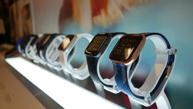 fitbit watches on display