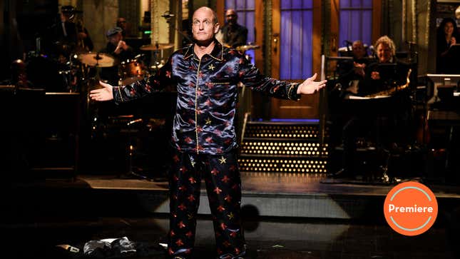 Image for article titled In its Season 45 premiere, Saturday Night Live plays things too comfy with host Woody Harrelson