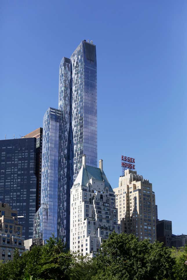 The 75-story One57 building (AP Photo/Mark Lennihan).