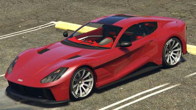A screenshot of the car as seen in GTA Online. 