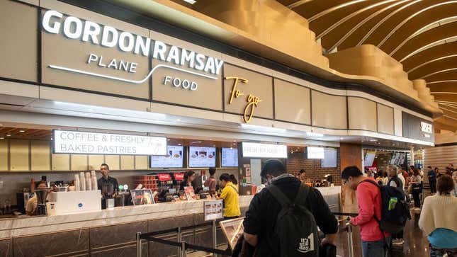 Gordon Ramsay's restaurant in Hong Kong International Airport in 2019