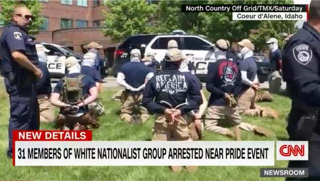 Image for article titled U-Haul Full of White Supremacists Ready to Disrupt Pride Event, Arrested