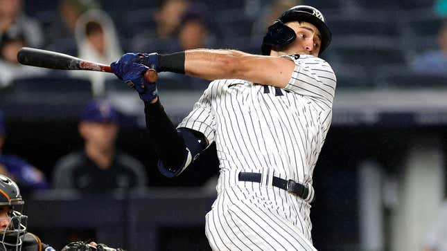 Image for article titled Yankees Attribute Offensive Slump To Terrified Hitters Closing Eyes During Swing