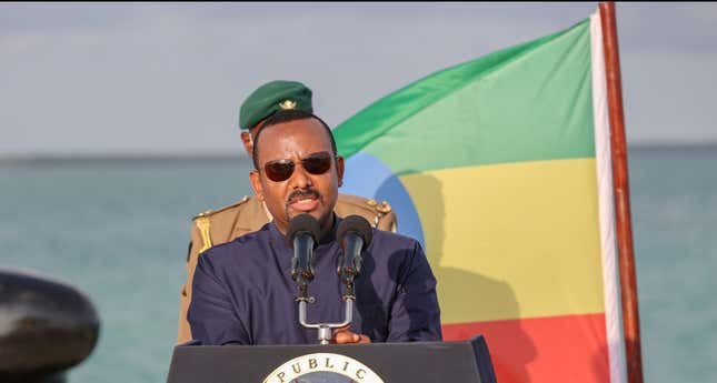 Ethiopian prime minister Abiy Ahmed