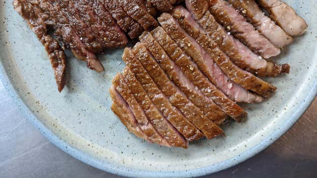wagyu steak on plate