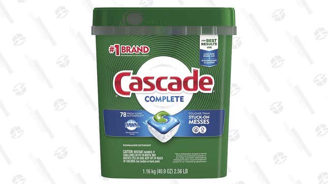 Cascade Complete ActionPacs | $10 | Amazon | Clip the coupon and use Subscribe & Save