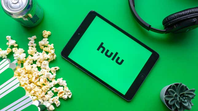 Hulu on a tablet