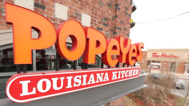 Popeyes Louisiana Kitchen exterior sign