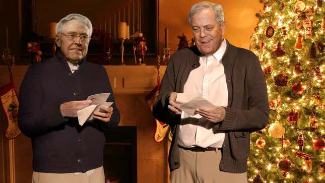 Charles Koch says that, in retrospect, he should have splurged and bought his brother a whole state legislature.