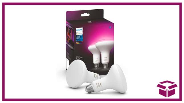 Set the mood with this two-pack of Philips Hue smart bulbs.