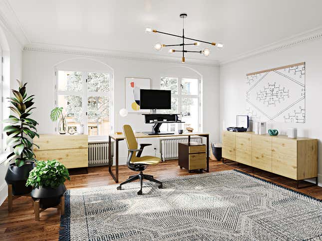 The Steelcase-West Elm home office.