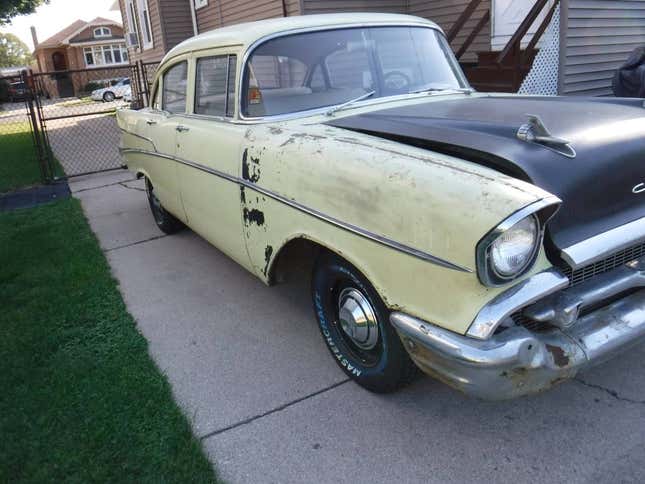 At $8,500, Is This 1957 Chevy 210 A Patina’d Peach?