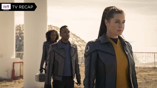 Rebecca Romijn as Una Chin-Riley in Star Trek: Strange New Worlds.