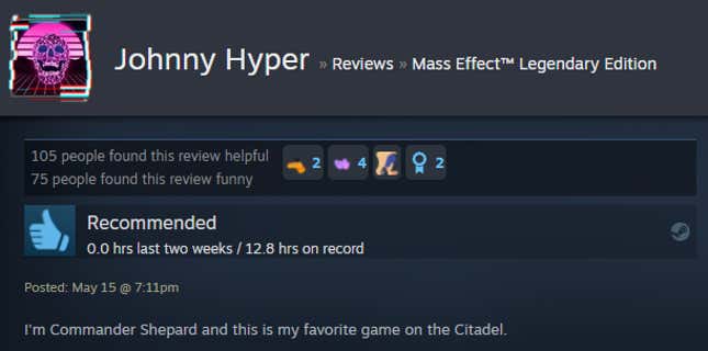 Image for article titled Mass Effect: Legendary Edition, As Told By Steam Reviews
