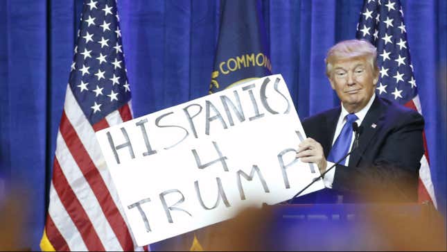 One item of Trump’s demographic roll-call.