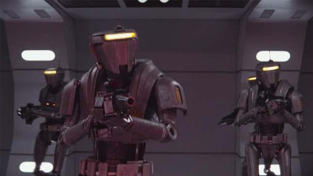 New Republic Security Droids as seen in The Mandalorian.