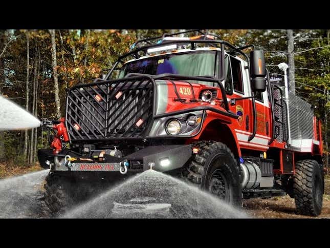 You Don't Need An Excuse To Watch This Off-Road Fire Truck In Action