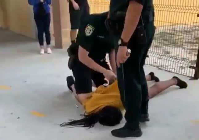 Image for article titled Black Student Who Was Knocked Unconscious by Florida Officer Is ‘Traumatized’ and Seriously Injured, Family Says
