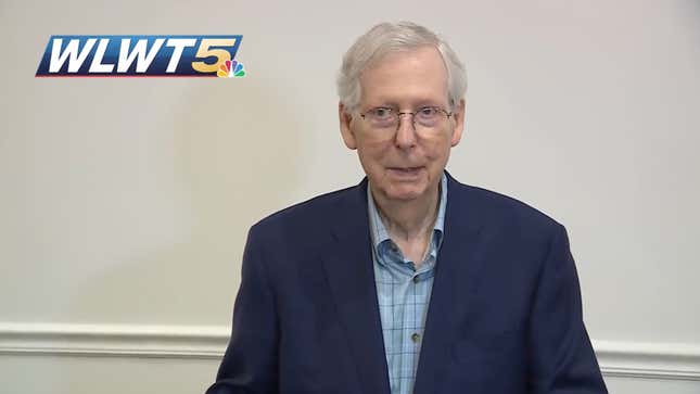 Image for article titled Mitch McConnell Freezes Up Again at Kentucky Press Conference