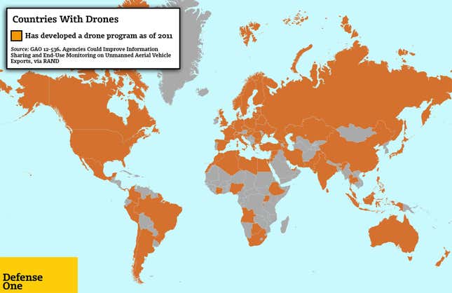 Image for article titled In 10 years, every country will have a drone army