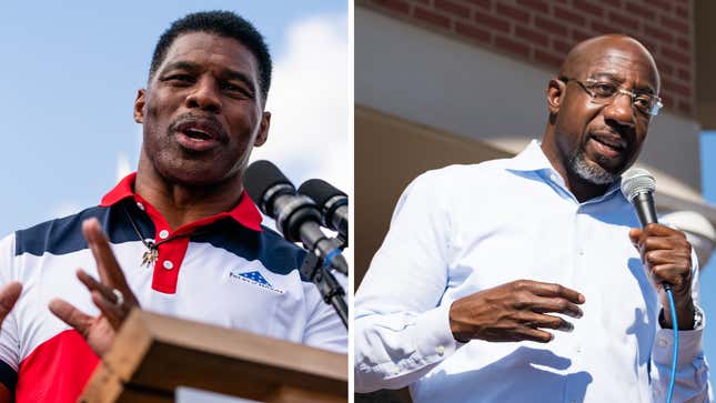 Image for article titled Herschel Walker and Raphael Warnock Head to Dec. 6 Run-Off for Crucial Senate Seat