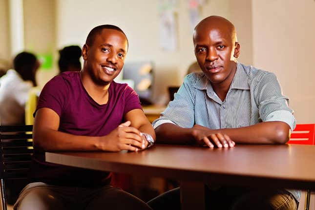 Ongair co-founders Trevor Kimenye and Charles Gichuki.
