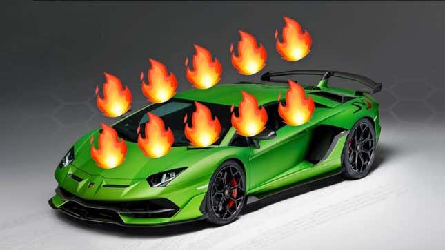 Image for article titled Cargo Ship Fire Could Force Lamborghini To Restart Aventador Production