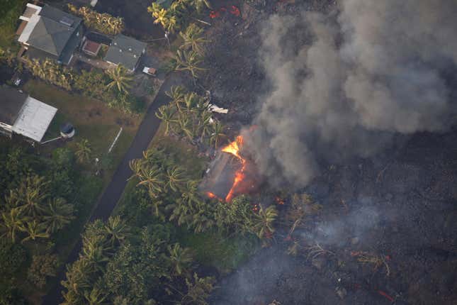 New aerial photos of Mount Kilauea's eruption show lava destroying ...