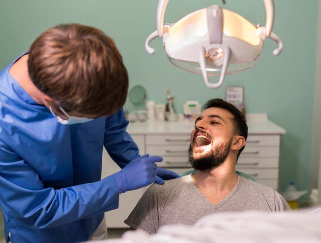 Image for article titled Man Up-Sold By Dentist Leaves With 300 Extra Teeth
