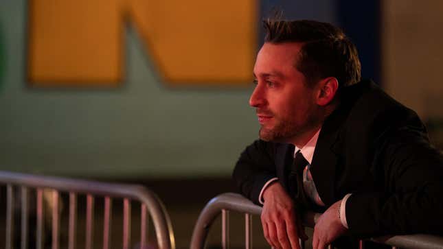 Kieran Culkin as Roman Roy, presumably watching the disgruntled masses complain on Twitter when the Max app breaks before the Succession finale