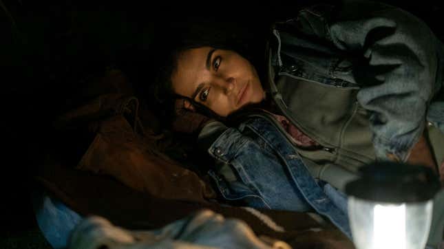 Marisol at the border.