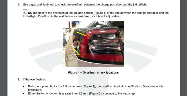 Image for article titled Hammering Panels And Installing Missing Suspension Bolts: Tesla's Repair Guidelines Are Insight Into Its Manufacturing Problems